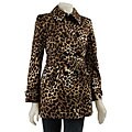 MICHAEL Michael Kors Petite Leopard Print Trench Coat