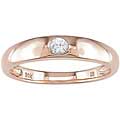 10k Pink Gold and White Sapphire Ring