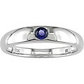 10k White Gold Sapphire Ring