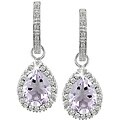 14k Gold 1/2ct Diamond Rose de France Earrings