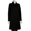Jones New York Women's Black Wool Wrap Coat