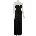 Max & Cleo Women's Black Strapless Jersey Dress