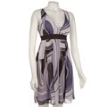 Max & Cleo Women's Chiffon Swirl Print Dress