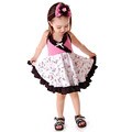 Sophias Style Girl's Halter Flamingo Dress