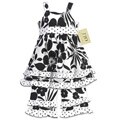 JoJo Designs Girl's 2-piece Black/ White Floral Outfit