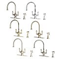 Dual-lever Kitchen Faucet with Spray