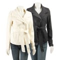 Coffee Shop Women's Belted Wool Peacoat