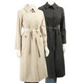 London Fog Women's Petite Belted Trench Coat