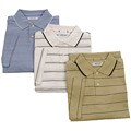 Pierre Cardin Men's Jacquard Striped Knit Shirt