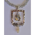 Sterling Silver Roman Glass Necklace (Israel)