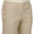To The Max Women's Side Button Casual Pants