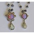 Murano Glass Necklace with Roman Glass Dangle (Israel)