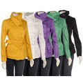 Last Kiss Women's Belted Asymmetrical Jacket