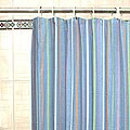 Multicolor Striped Shower Curtain