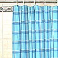Westport Blue Plaid Shower Curtain