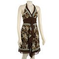 Rabbit Rabbit Rabbit Scarf Print Halter Dress