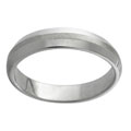Stainless Steel Peaked Center Comfort Fit Band