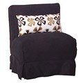 Stella Futon Chair Bed with Slipcover and Pillow