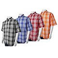 Empire Big Land Men's Short-sleeve Plaid Shirt