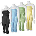 In Style Smocked Empire Top and Capri Set