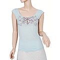 Burton Women's 'Flowers' Light Blue T-shirt