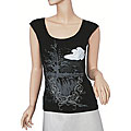 Burton Women's 'Landscape' Black T-shirt