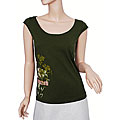 Burton Women's 'Wild Flowers' Olive T-shirt