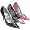 Michael Antonio Designer Croc Print Pumps