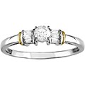 14k Two-tone Gold 3/8ct TDW Diamond Ring