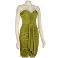 David Meister Women's Lime Strapless Jersey Dress