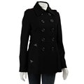 Miss Sixty Women's Black Wool Peacoat