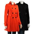 Miss Sixty Women's Pleated Wool Walker Coat