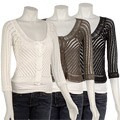 Dolce Cabo Women's Cropped Crochet Cardigan