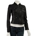 MICHAEL Michael Kors Women's Leather Motorcycle Jacket