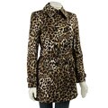 MICHAEL Michael Kors Women's Leopard Print Trench Coat