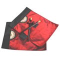 Red/ Black Sunflower Placemat/ Chopstick Set