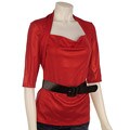 John Paul Richard Women's Metallic Belted Top