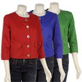 Live a Little Women's Round Collar Twill Jacket