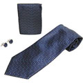 Boston Traveler Men's Tie, Hanky and Cuff Link Set