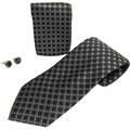 Boston Traveler Men's Tie, Hanky and Cuff Link Set