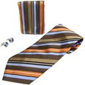 Boston Traveler Men's Tie, Hanky and Cuff Link Set