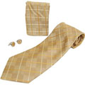 Boston Traveler Men's Tie, Hanky and Cuff Link Set