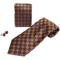 Boston Traveler Men's Tie, Hanky and Cuff Link Set