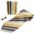 Boston Traveler Men's Tie, Hanky and Cuff Link Set