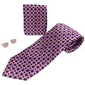 Boston Traveler Men's Tie, Hanky and Cuff Link Set