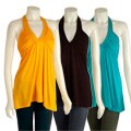 Tammy Mars Shirred Halter Top Shirt