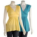 Tammy Mars Women's V-neck Top with Tie Back