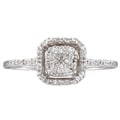 10k Gold Cushion-shaped 1/10ct TDW Diamond Ring