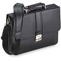 Samsonite Leather Flap-over Locking Briefcase