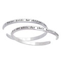 Sterling Silver Engraved Mother's Sentiment Bangle
